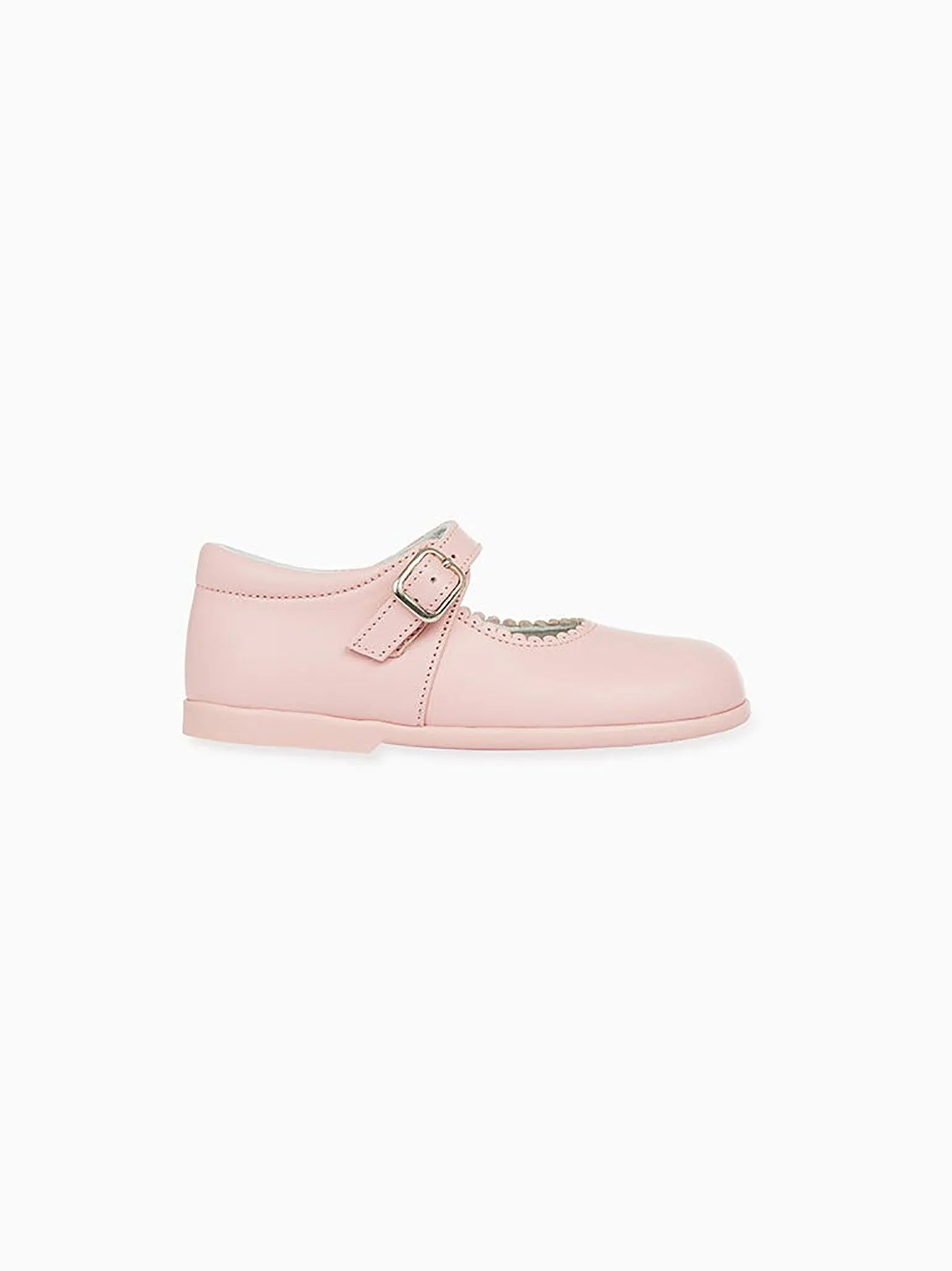 Hilo Casual Shoes Light Pink Leather Toddler Mary Jane Shoes