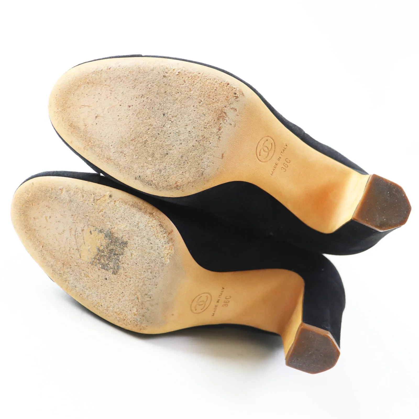 Lightweight Safety Toe Work Boots Chanel Suede Knee High Boots Black 36