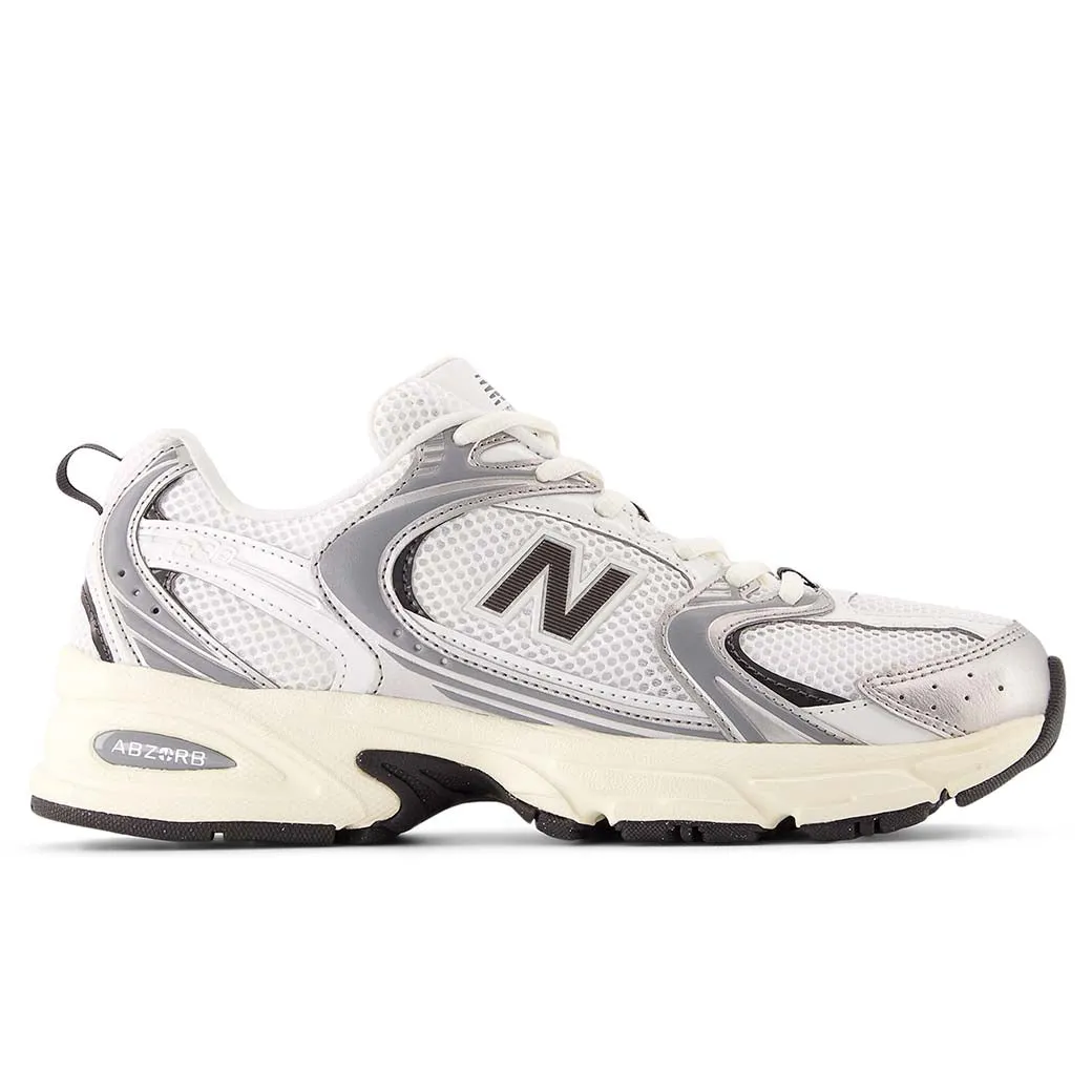 Womens New Balance 530 in Silver Metalic/Black Cement Dohee Kim New Balance 509