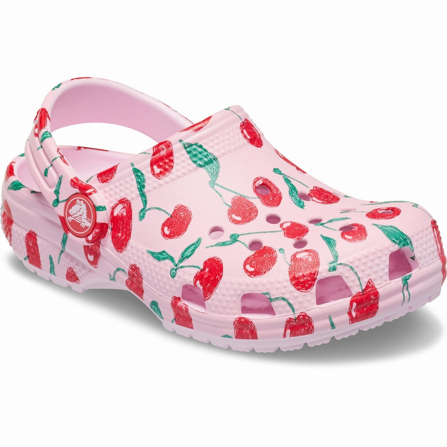 Crocs Pink Milk Classic Fresh Fruits Clog Wedge Sandals With Arch Support
