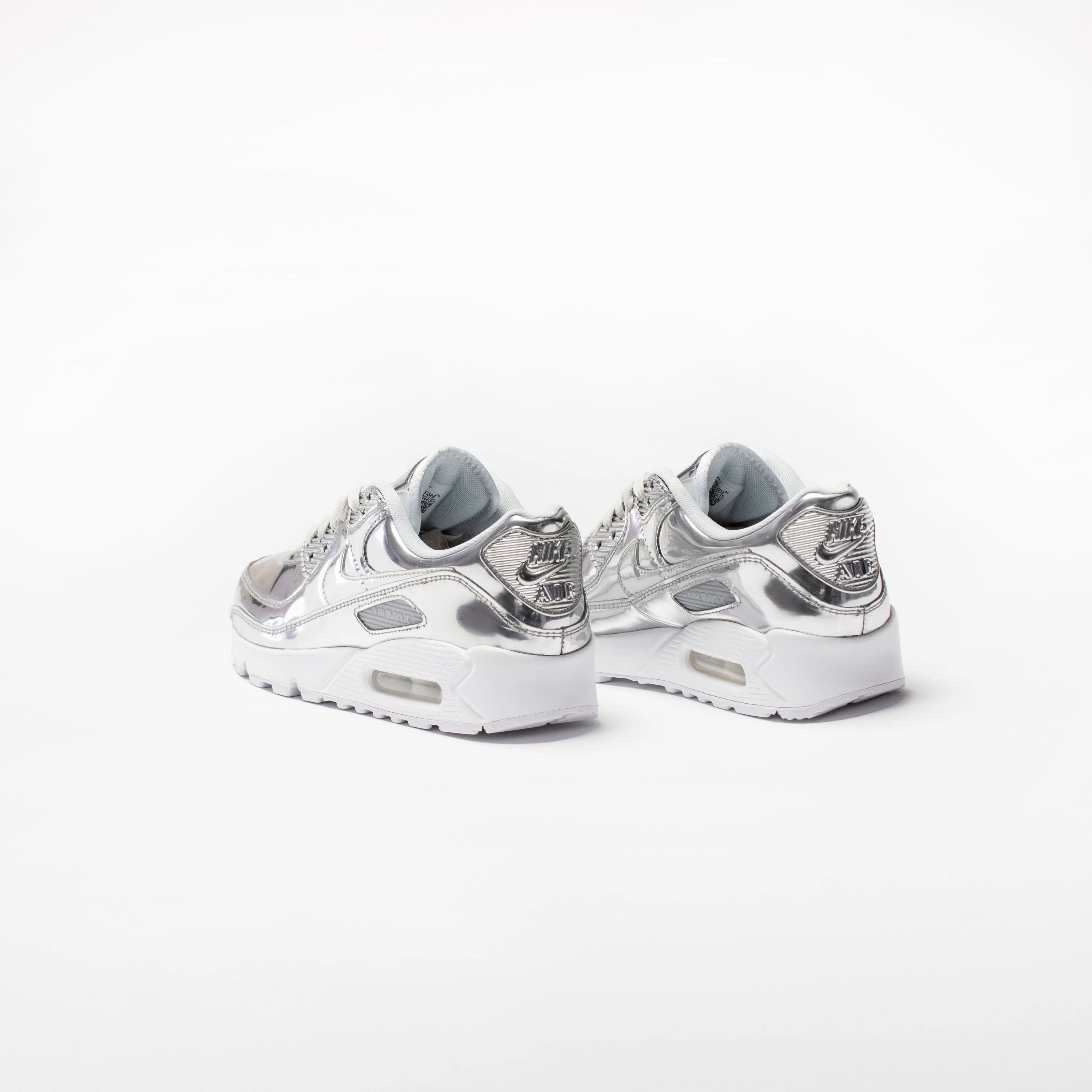 Air Max 90 Womens Running Shoe - Platinum/Silver/Light Grey Nike Air Zoom Tiger Golf Shoes
