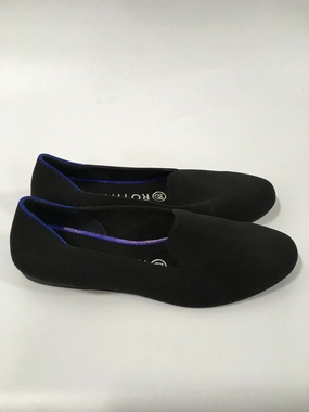 Best Flat Work Shoes Black Shoes Flats Ballet Rothys, Size 7
