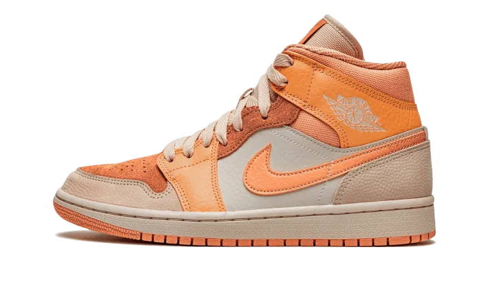 Air Jordan 1 Mid Apricot Orange Paw Patrol Sneakers