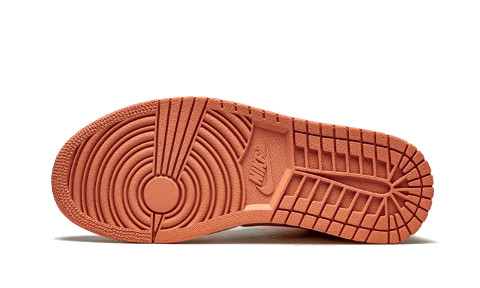 Air Jordan 1 Mid Apricot Orange Sneakers With Star