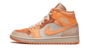 Air Jordan 1 Mid Apricot Orange Sneakers That Make You Run Faster
