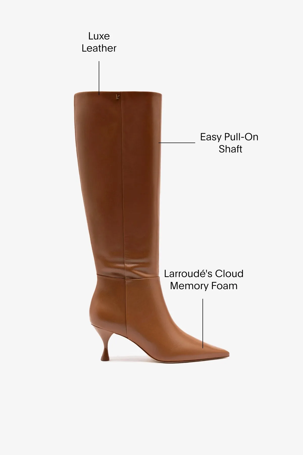 Georgia Boot In Caramel Leather Vince Boots
