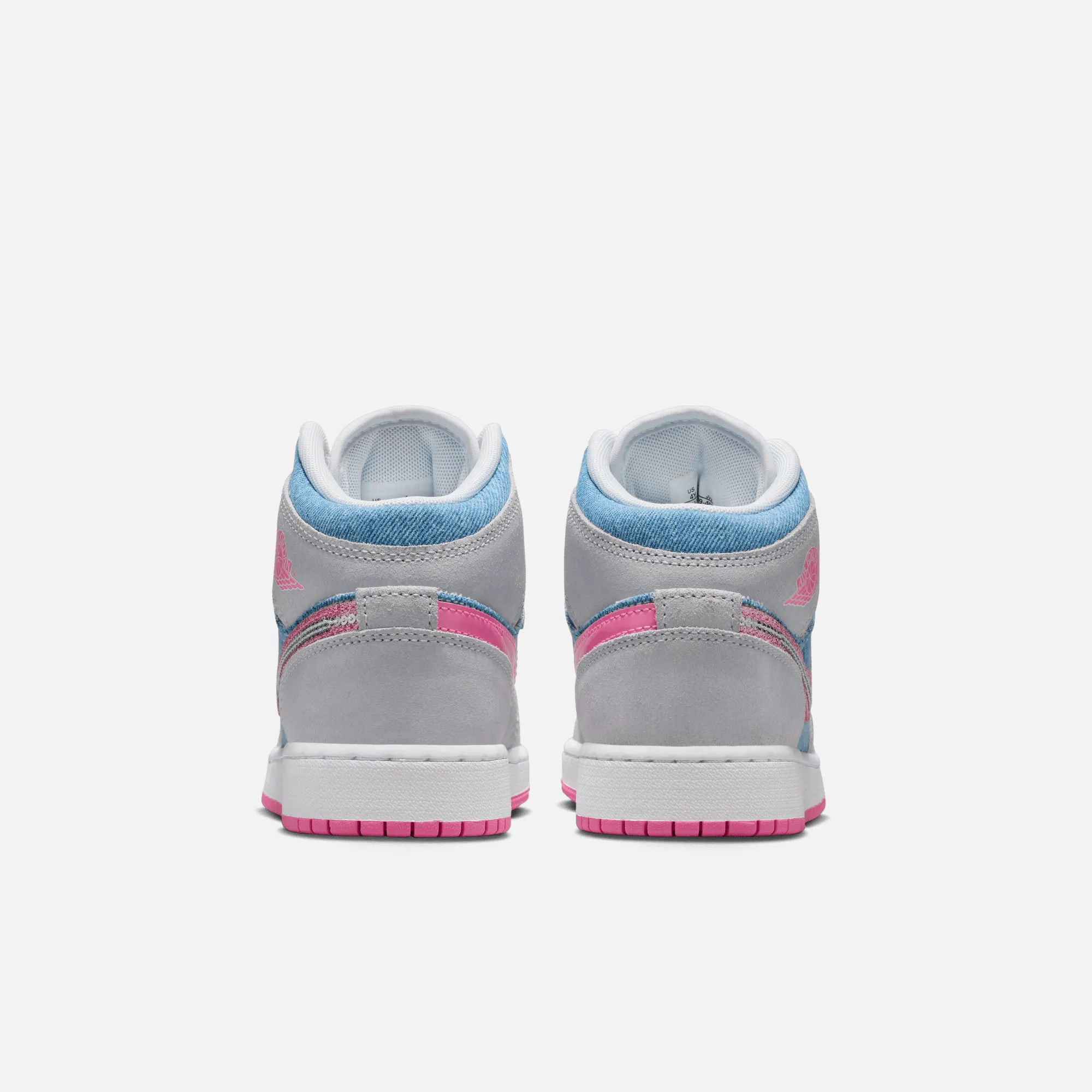 Air Jordan Big Kids' 1 Mid Denim Sequin (GS) Champion Arena Low Casual Shoes