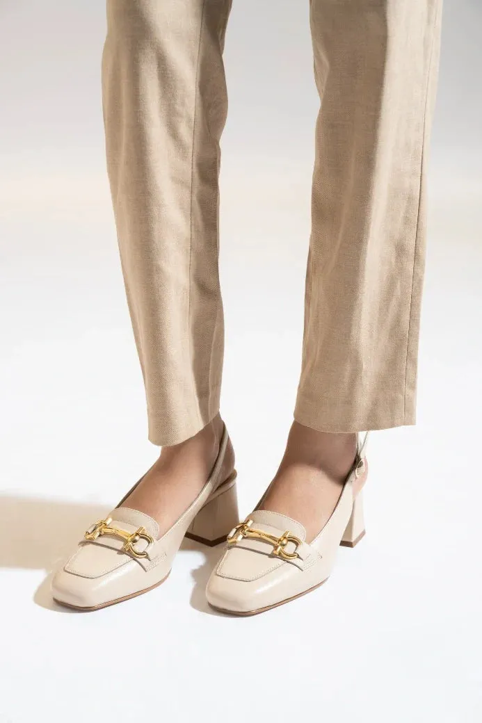 Best High Heels For Wide Feet Allure Leather Sling Back Heels