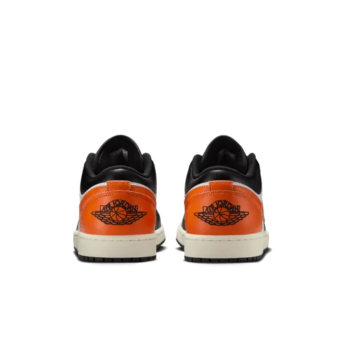 Velcro Strap Sneakers Air Jordan "1 Low" M - Black / Starfish / White / Sail