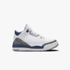 Lace Sneakers Kid's Air Jordan 3 Retro "Midnight Navy" Pre School