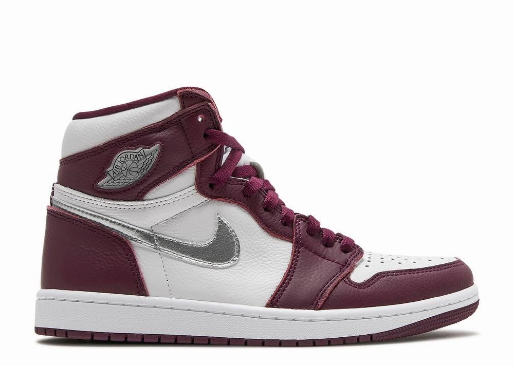 Nike Air Jordan 1 Retro High 'Bordeaux' Wearing Sneakers With Dress