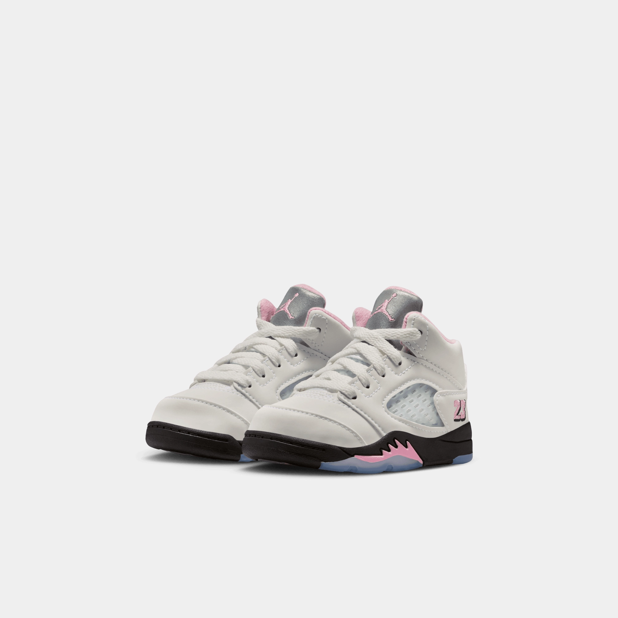 Air Jordan Kids' 5 Retro Medium Soft Pink (TD) Wide Tennis Sneakers