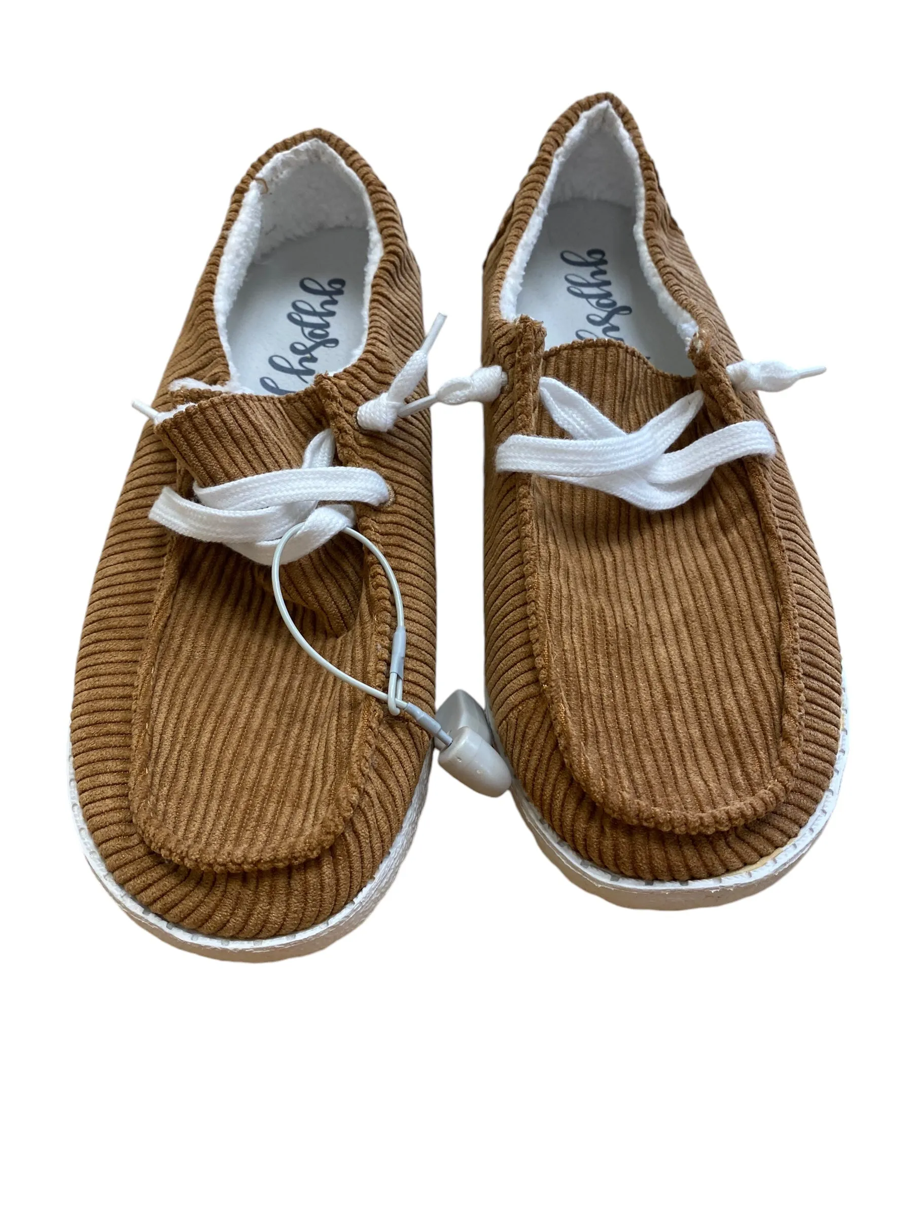 Flat Sneakers Shoes Shoes Flats By Gypsy Jazz In Brown, Size: 9