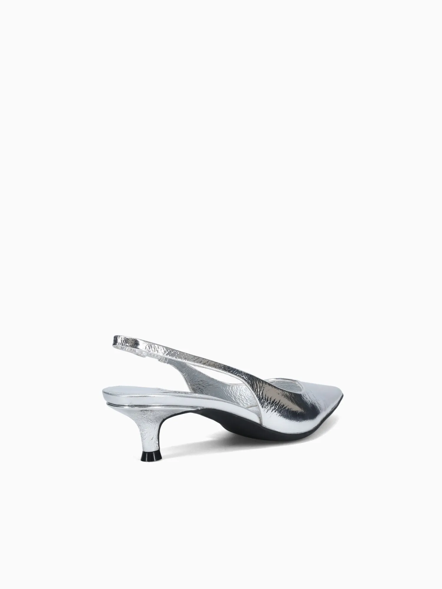 Persona Silver Shinny Leather Comfortable Casual Work Shoes