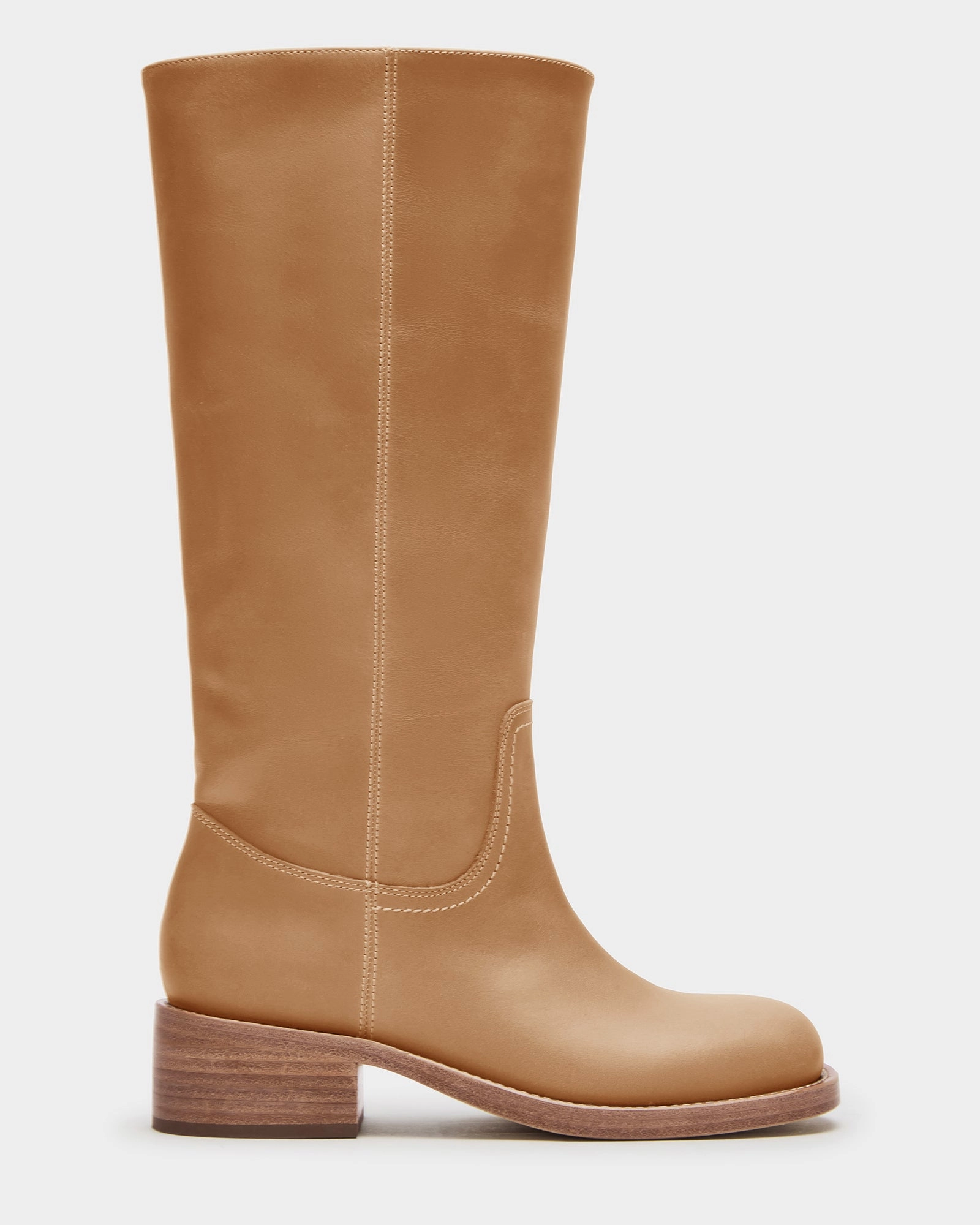 Boots Mens RIGGS BANANA LEATHER WIDE CALF