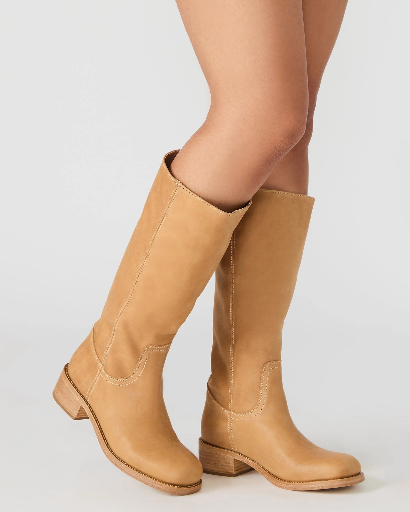 Mcrae Boots RIGGS BANANA LEATHER WIDE CALF