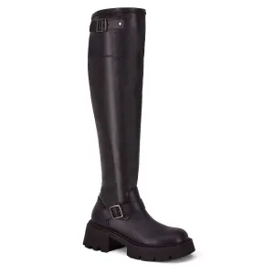 Tactical Boots Women's Knee High Combat Boots In Black