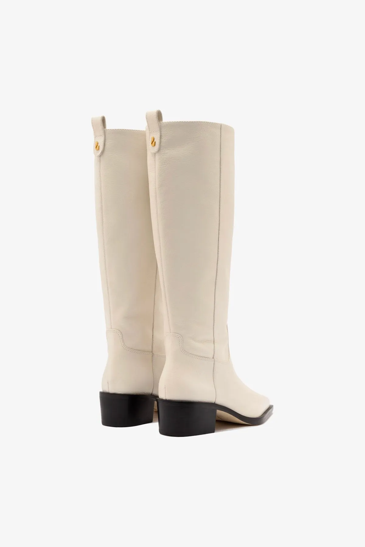New Casual Shoes Style Florencia Boot In Ivory Leather