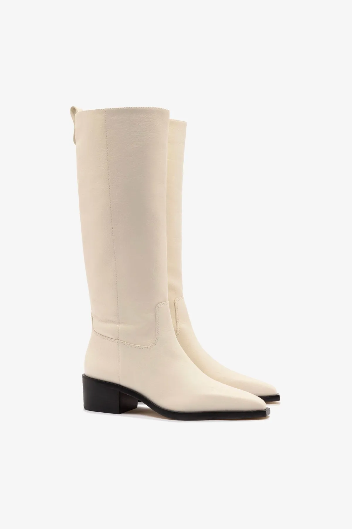 Casual Shoes Matalan Florencia Boot In Ivory Leather