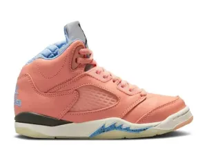 Air Jordan 5 Crimson Bliss (PS) Non Skid Sneakers