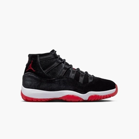 Embroidered Sneakers Women's Air Jordan 11 Retro "Bred Velvet"