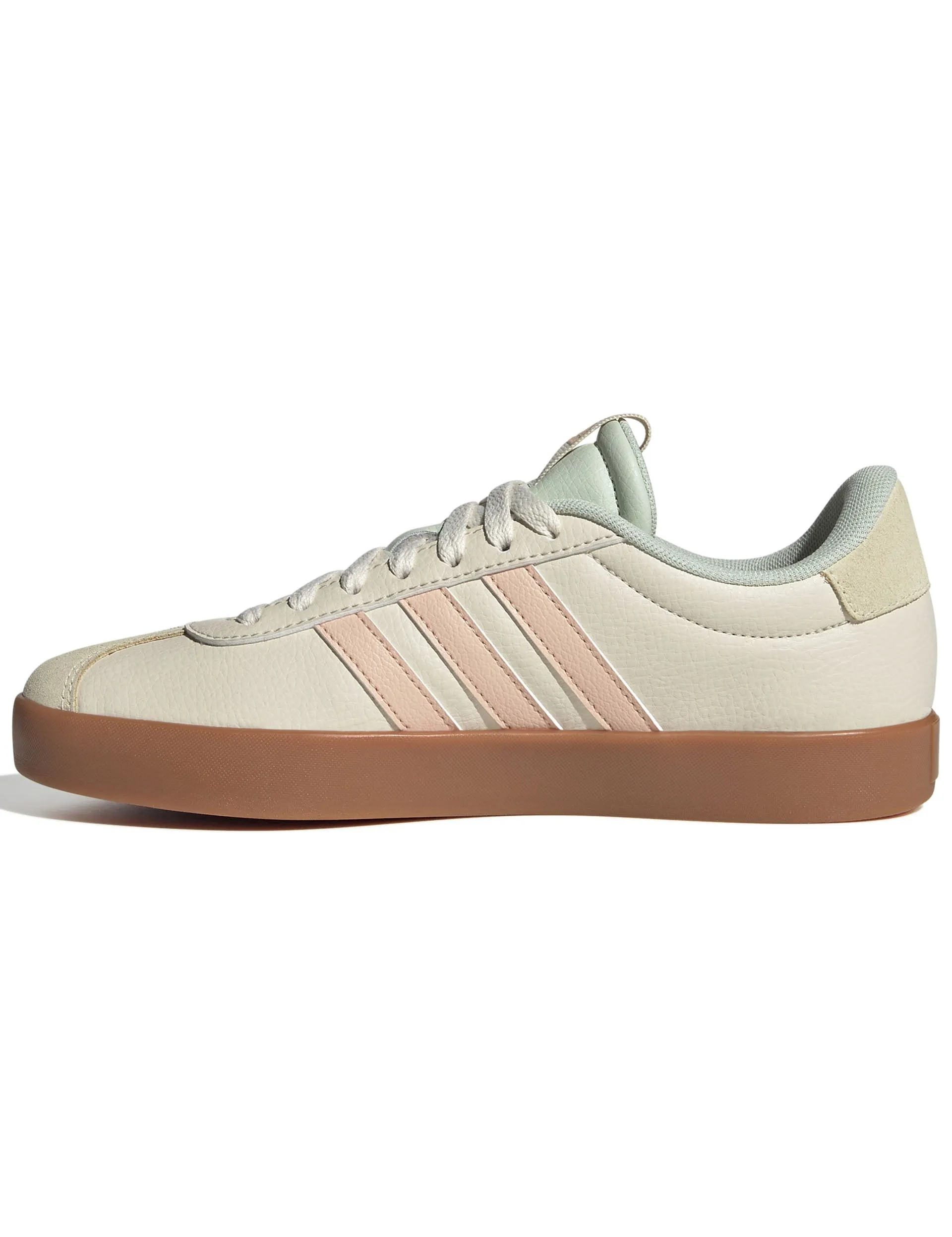 VL Court 3.0 Shoes - Wonder White/Powder Coral/Linen Green