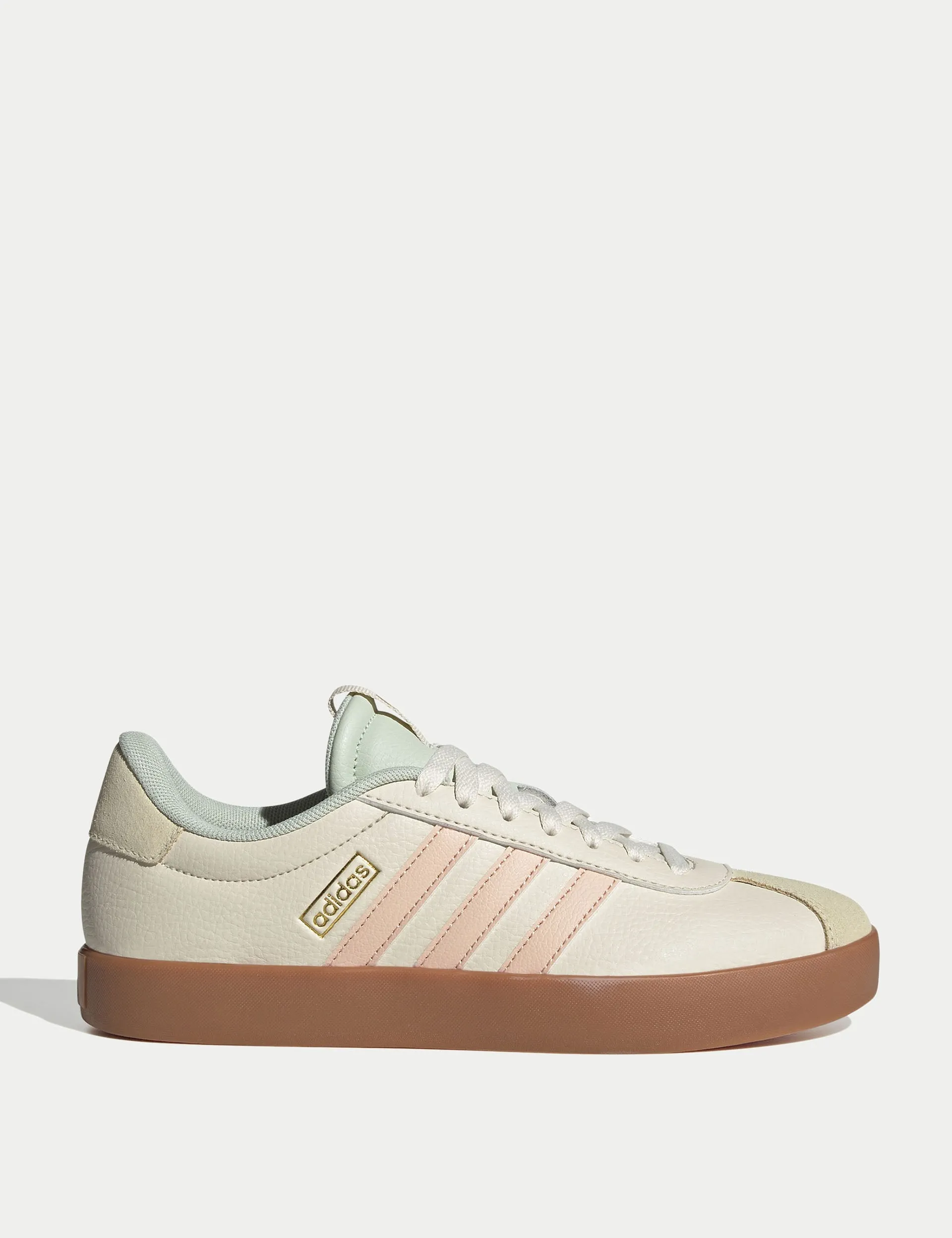 VL Court 3.0 Shoes - Wonder White/Powder Coral/Linen Green Ralph Lauren Ps 100 Colorblock Casual Shoes