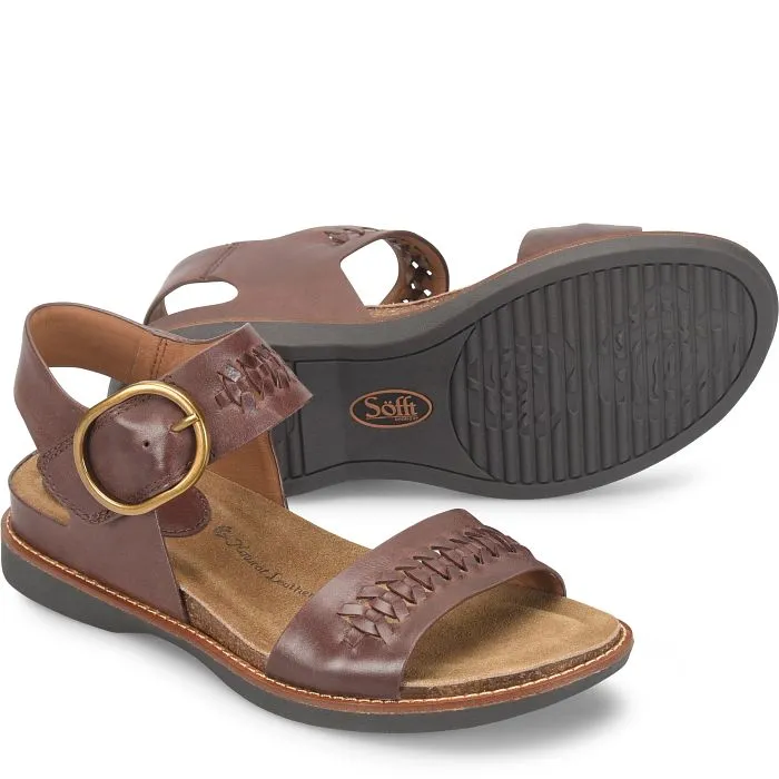 Sandals Aruba All Inclusive Sofft Women's Bali II Artisan Sandal - Cocoa Brown
