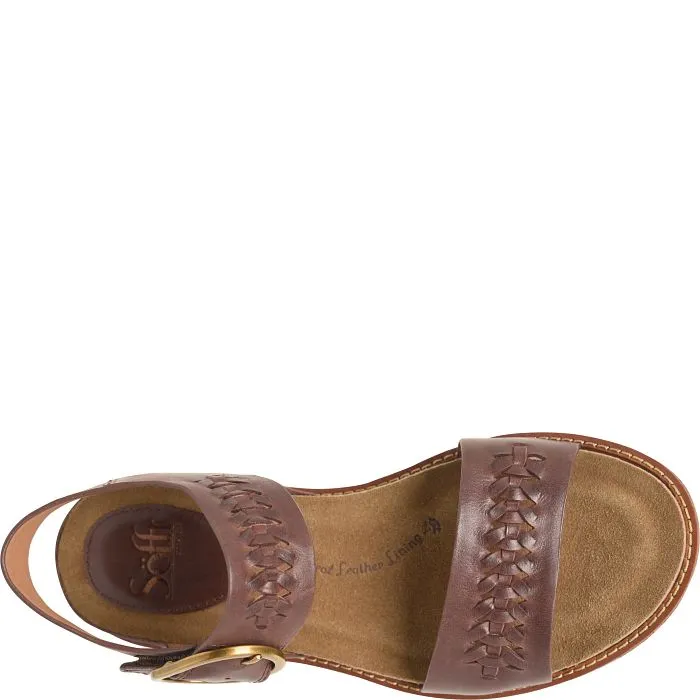 Sofft Women's Bali II Artisan Sandal - Cocoa Brown Toas Sandals