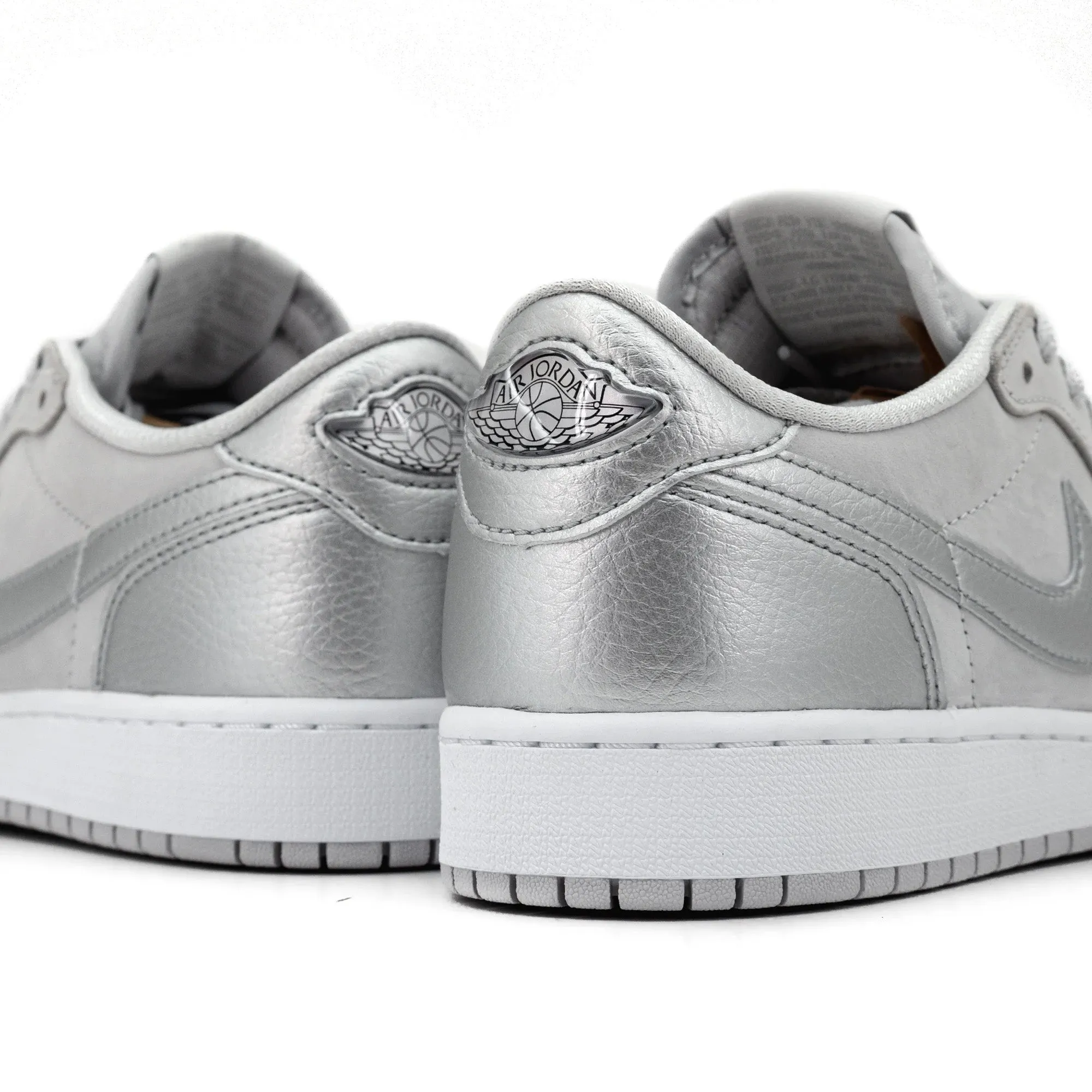 Originals Superstar Casual Air Jordan 1 Low OG 'Metallic Silver' GS (2024)