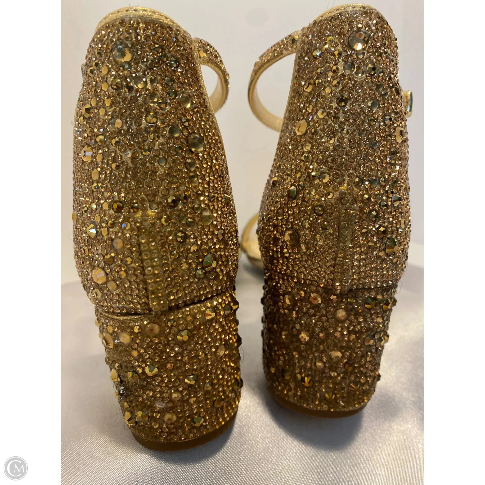 Shoes Heels Block By Betsey Johnson In Gold, Size: 6.5 Air Max Flyknit Racer Casual Shoes