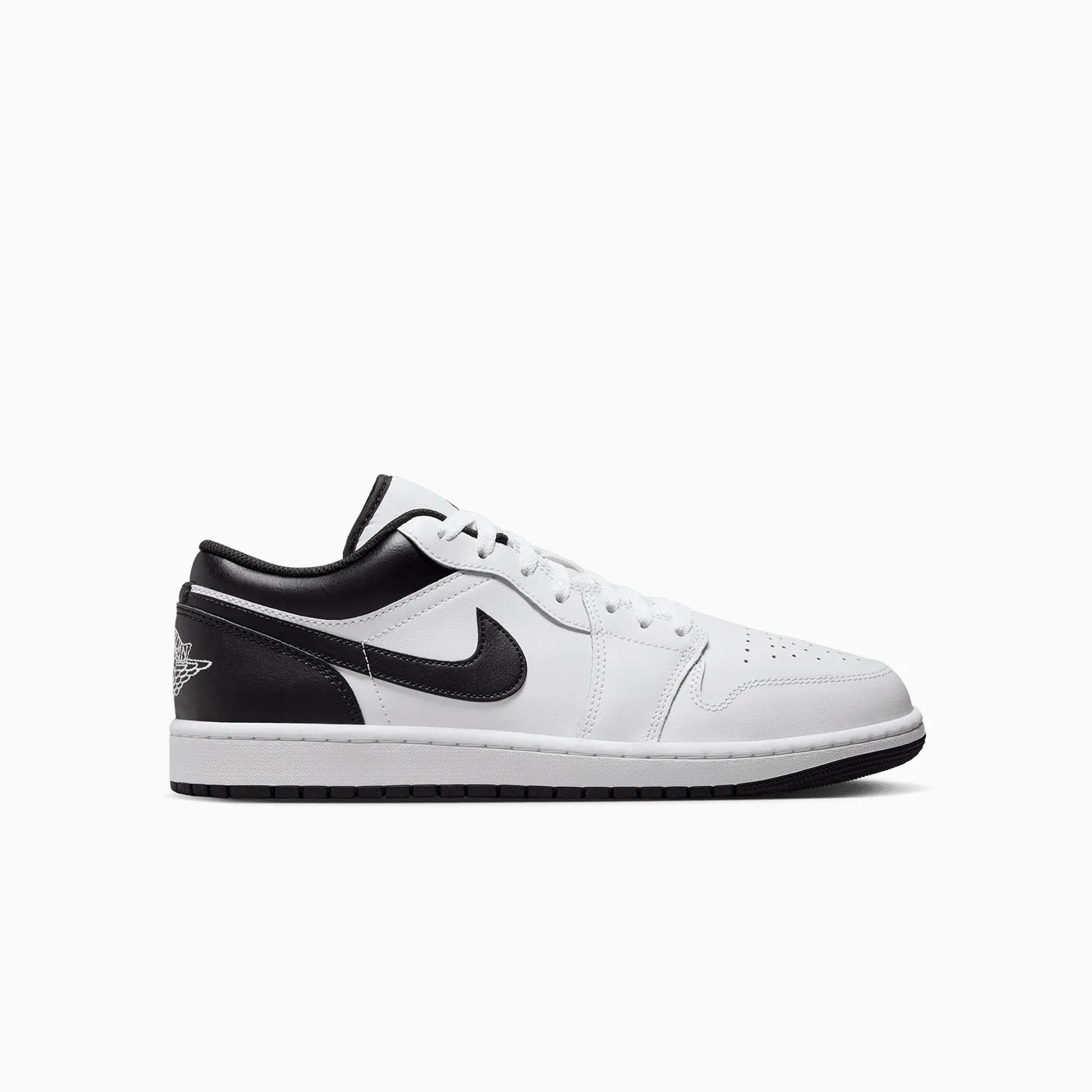 Men's Air Jordan 1 Low "White Black" Vintage Sneakers Shoes