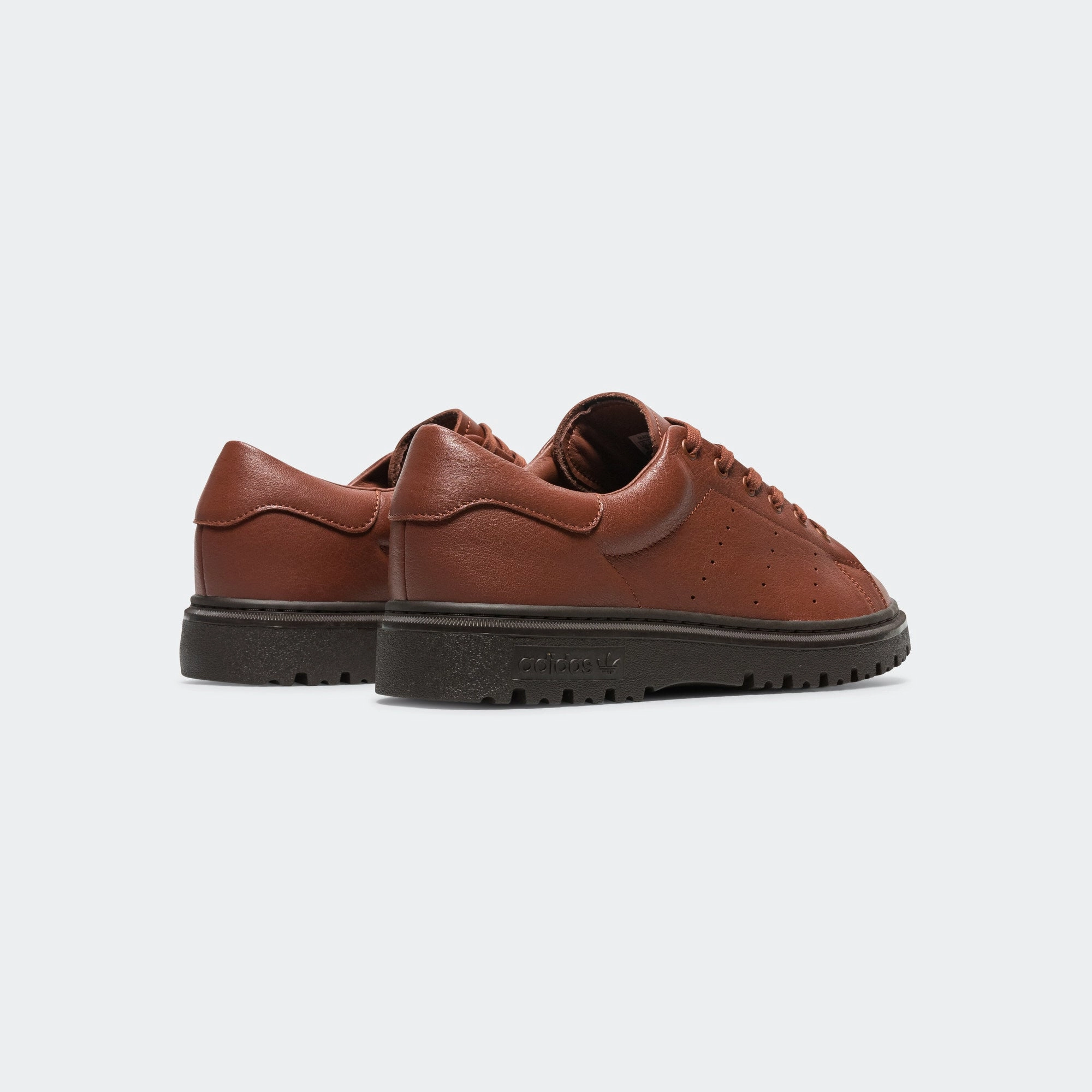 White Adidas Shoes Stan Smith Freizeit - St Redwood/Dark Brown
