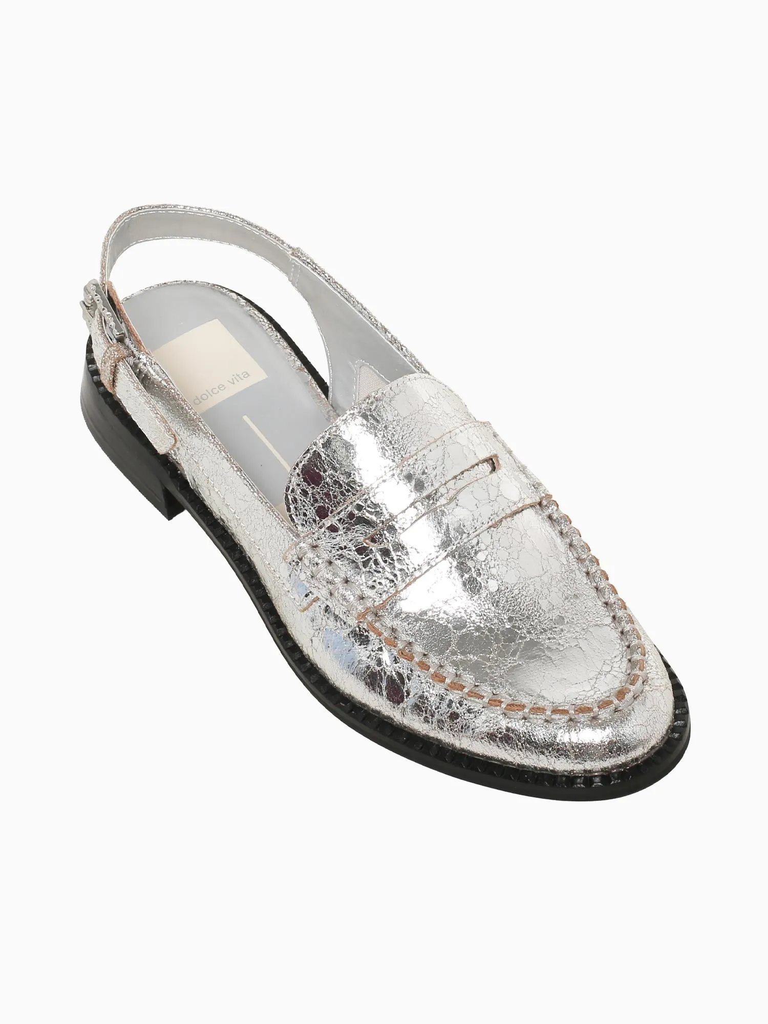 On Shoes Casual Hardi Silver Crackled Leather