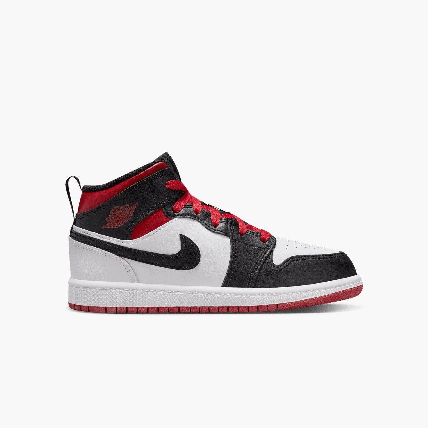Kid's Jordan 1 Mid "Gym Red Black Toe" Pre School Cathy Jean Sneakers