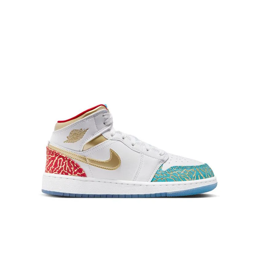 Jcpenney Sneakers Kid's Air Jordan 1 Mid SS 'UNC to Chi'