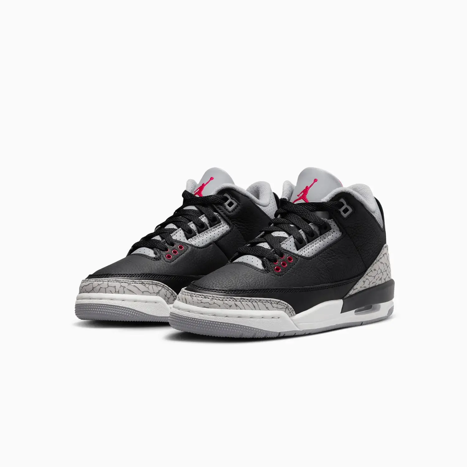Kid's Air Jordan 3 Retro "Black Cement " Grade School Sneakers Aerobics