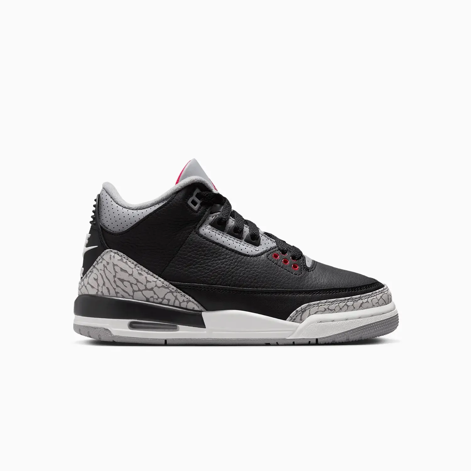 Comfortable Bridal Sneakers Kid's Air Jordan 3 Retro "Black Cement " Grade School