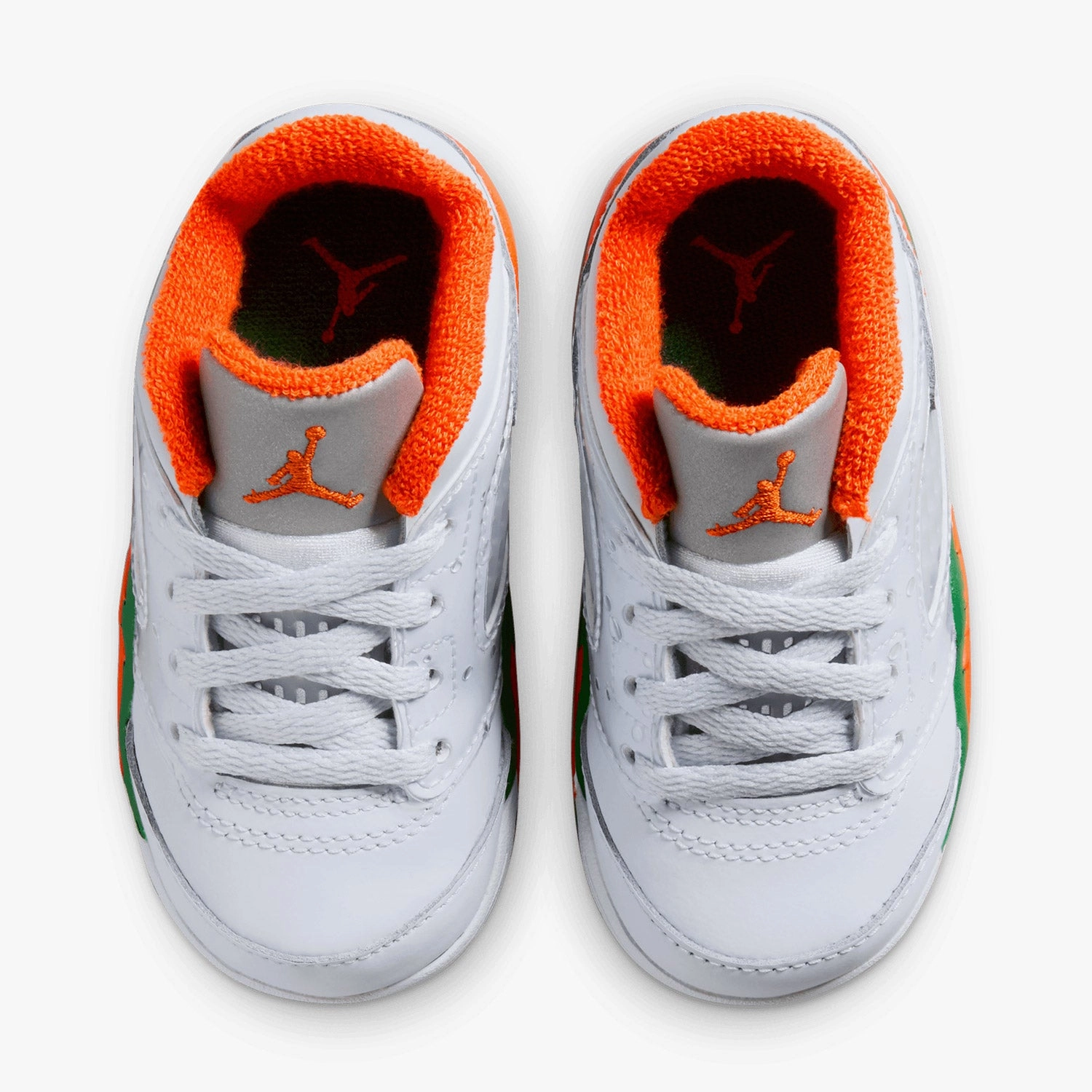 Air Pump Sneakers Kid's Air Jordan 5 Retro Low "Miami Hurricanes" Toddlers