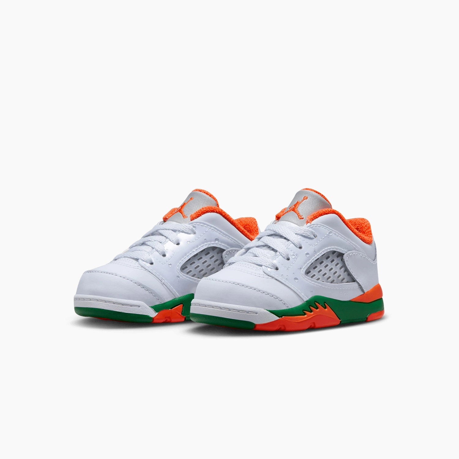 Kid's Air Jordan 5 Retro Low "Miami Hurricanes" Toddlers Sneakers Dunk Low