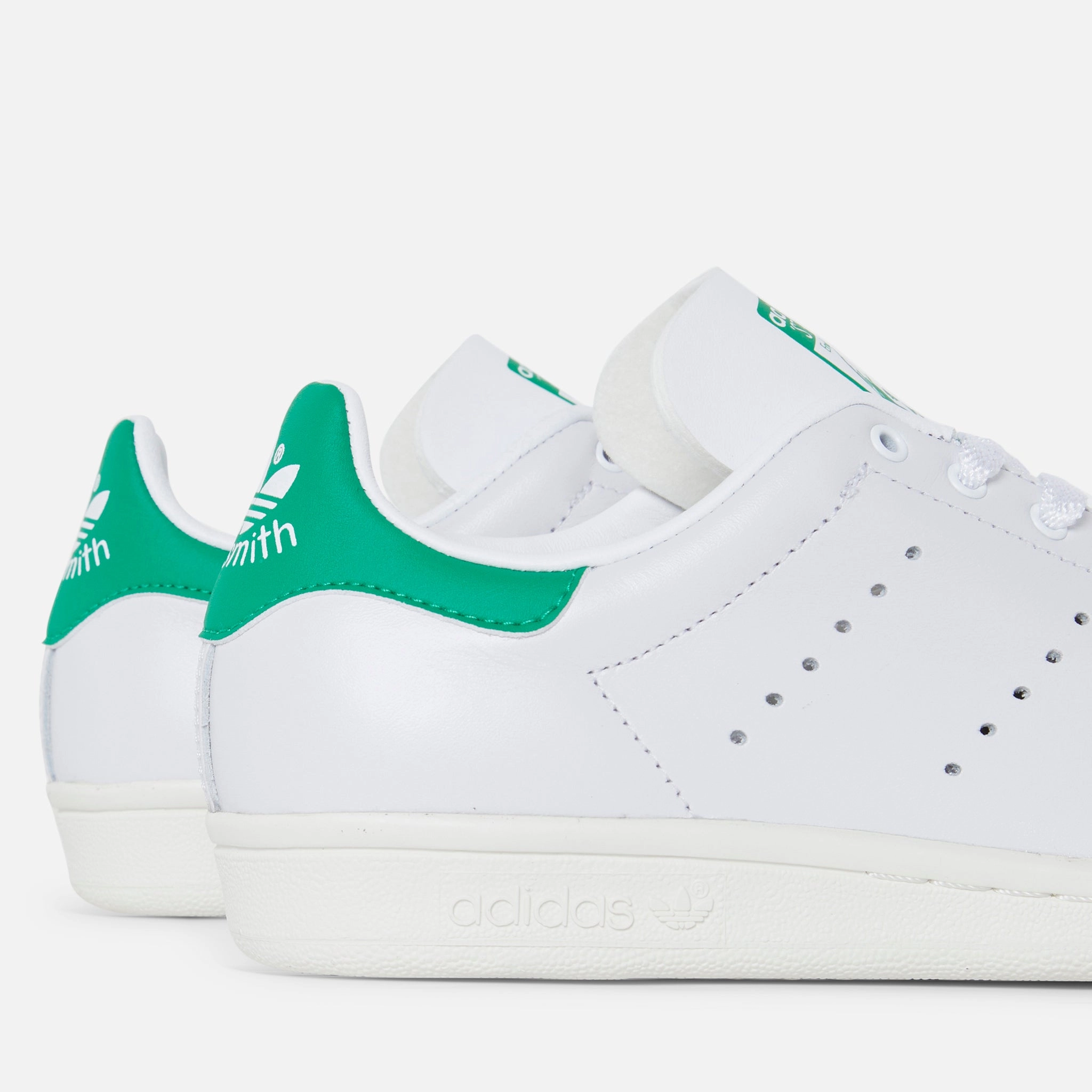Adidas Youth Basketball Shoes Stan Smith 80s Cloud White | Cloud White | Green