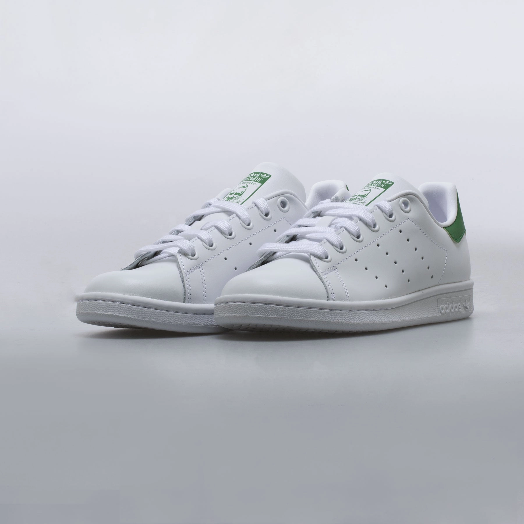 Stan Smith Womens - White/Green Adidas Shoes 1970s