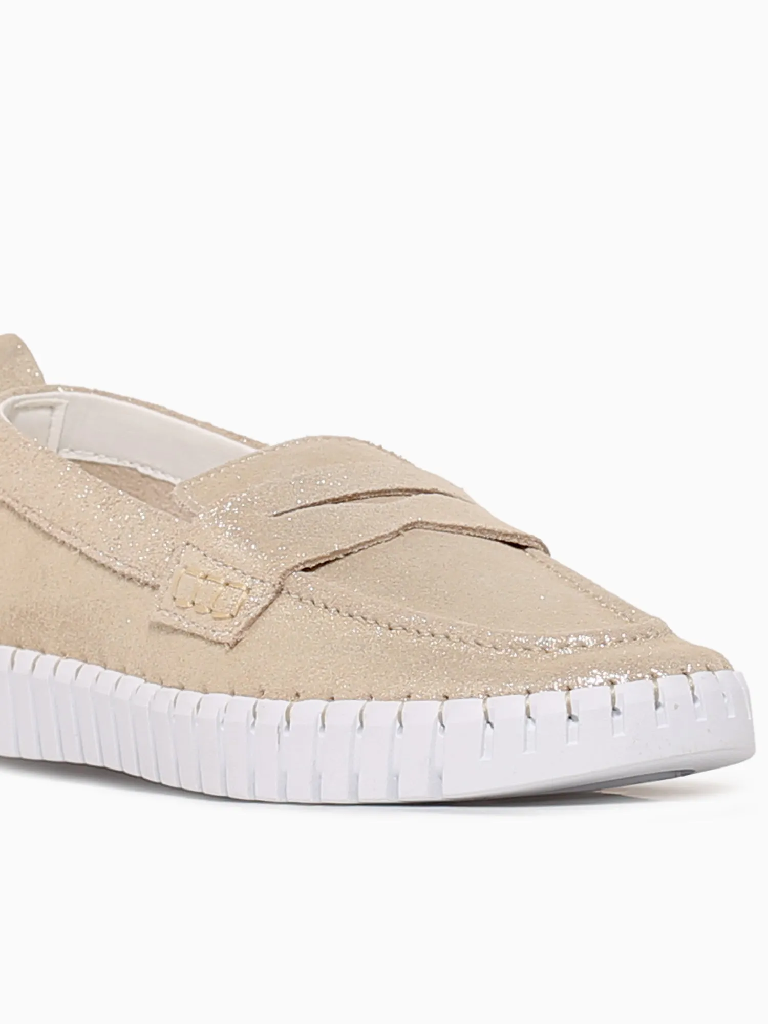 Tw Merrit Light Gold Leather Smart Casual Dress Shoes