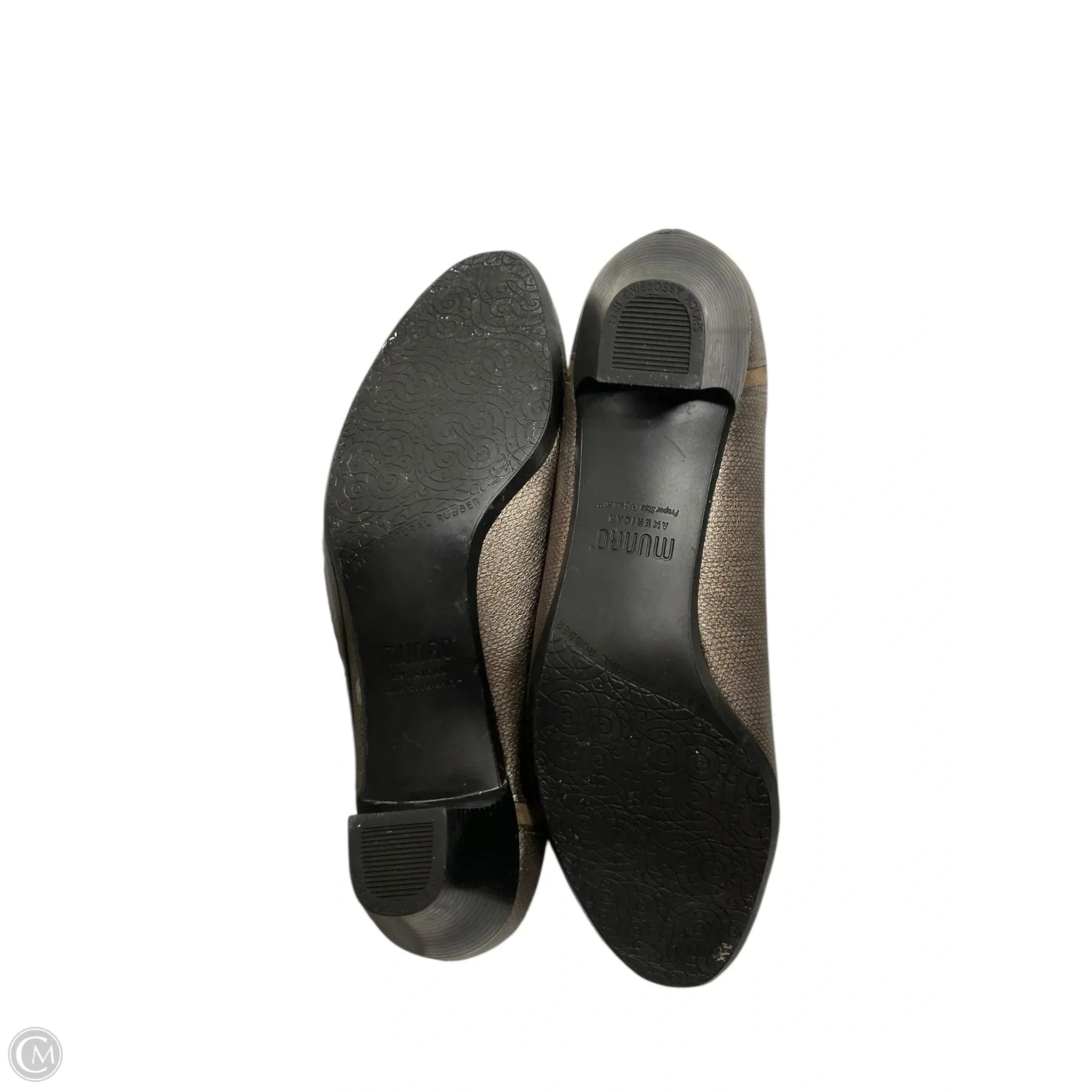 Shoes Heels Block By Munro In Gold, Size: 8 Shoes Men Casual