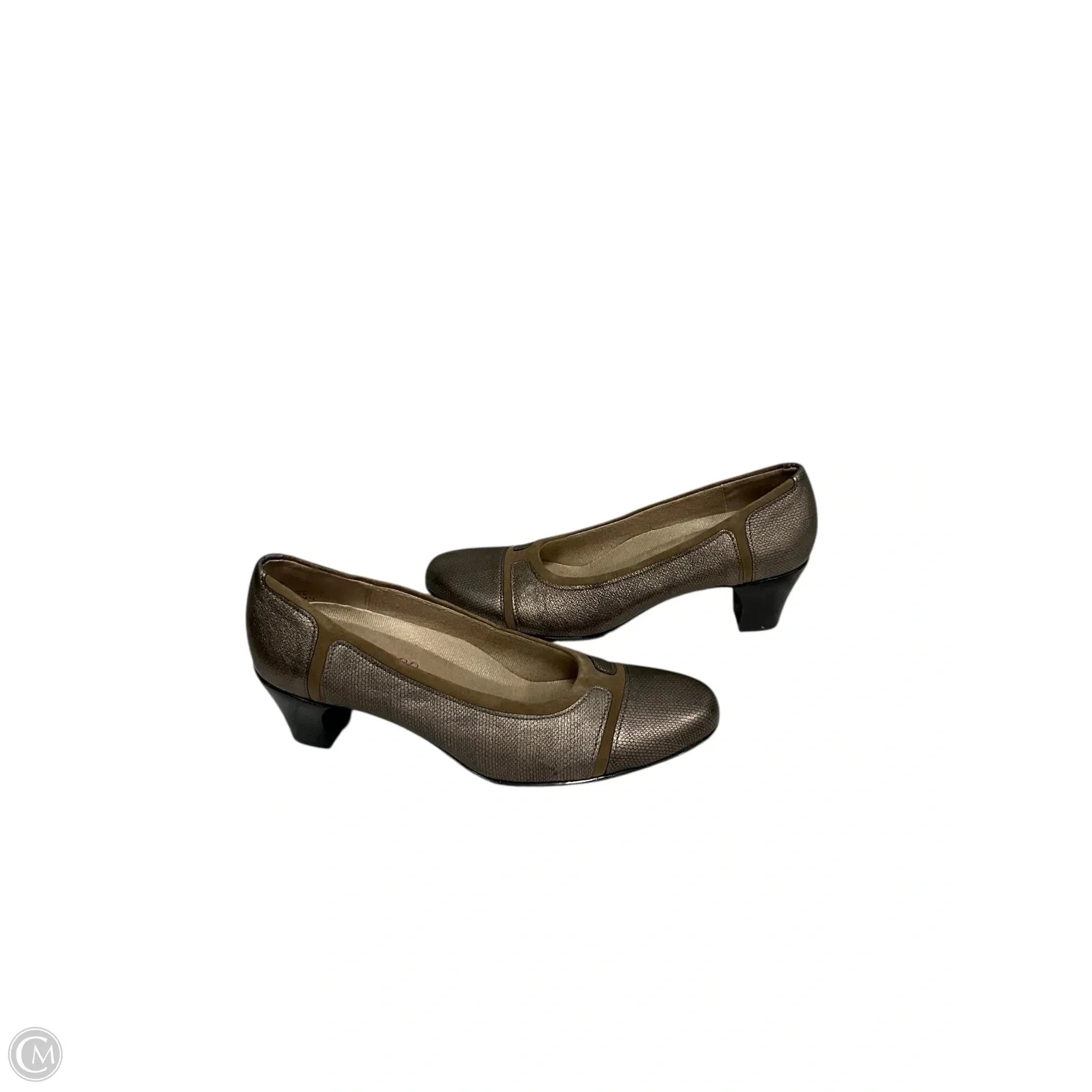 Shoes Heels Block By Munro In Gold, Size: 8 Challenger Og Casual Shoes