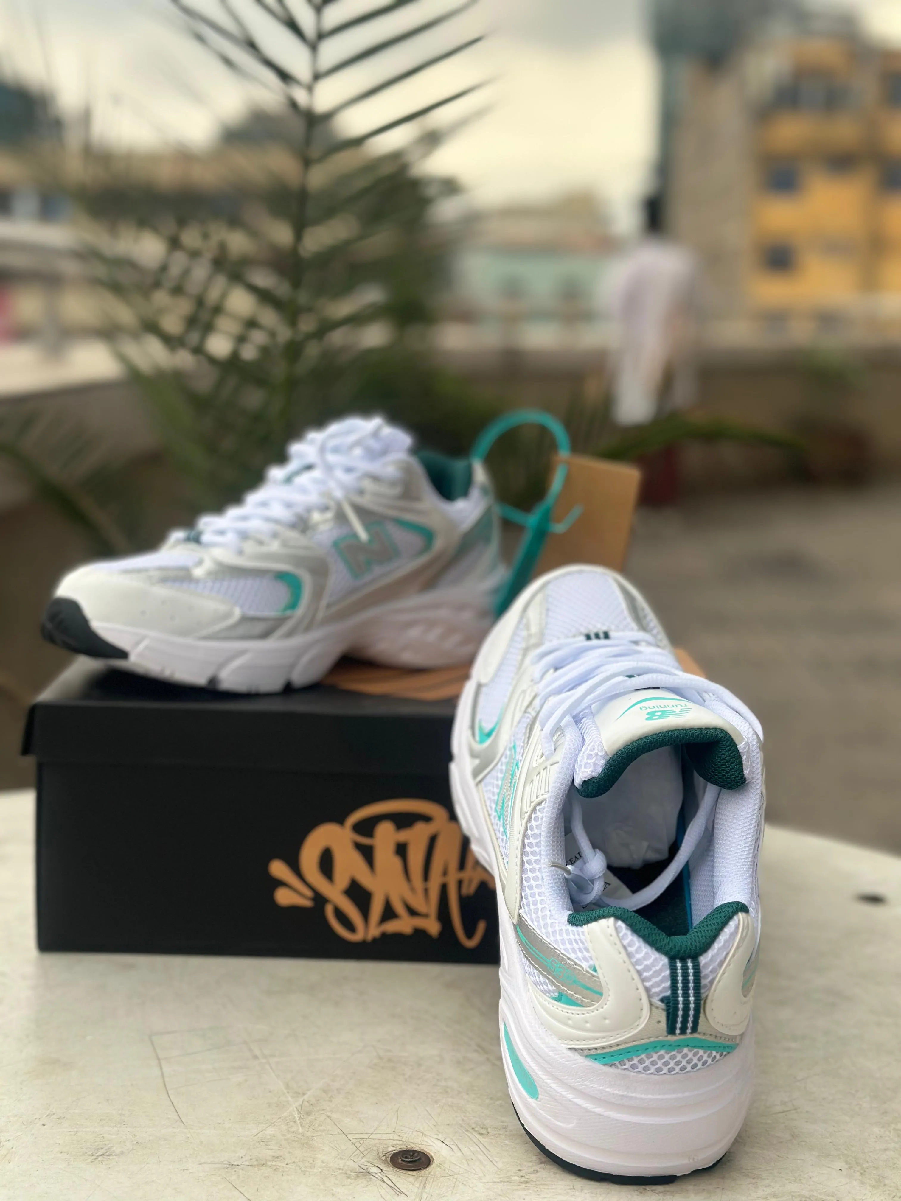 New Balance Shoes Womens 530 New Balance 530 White/Silver/Teal  Running Sneakers