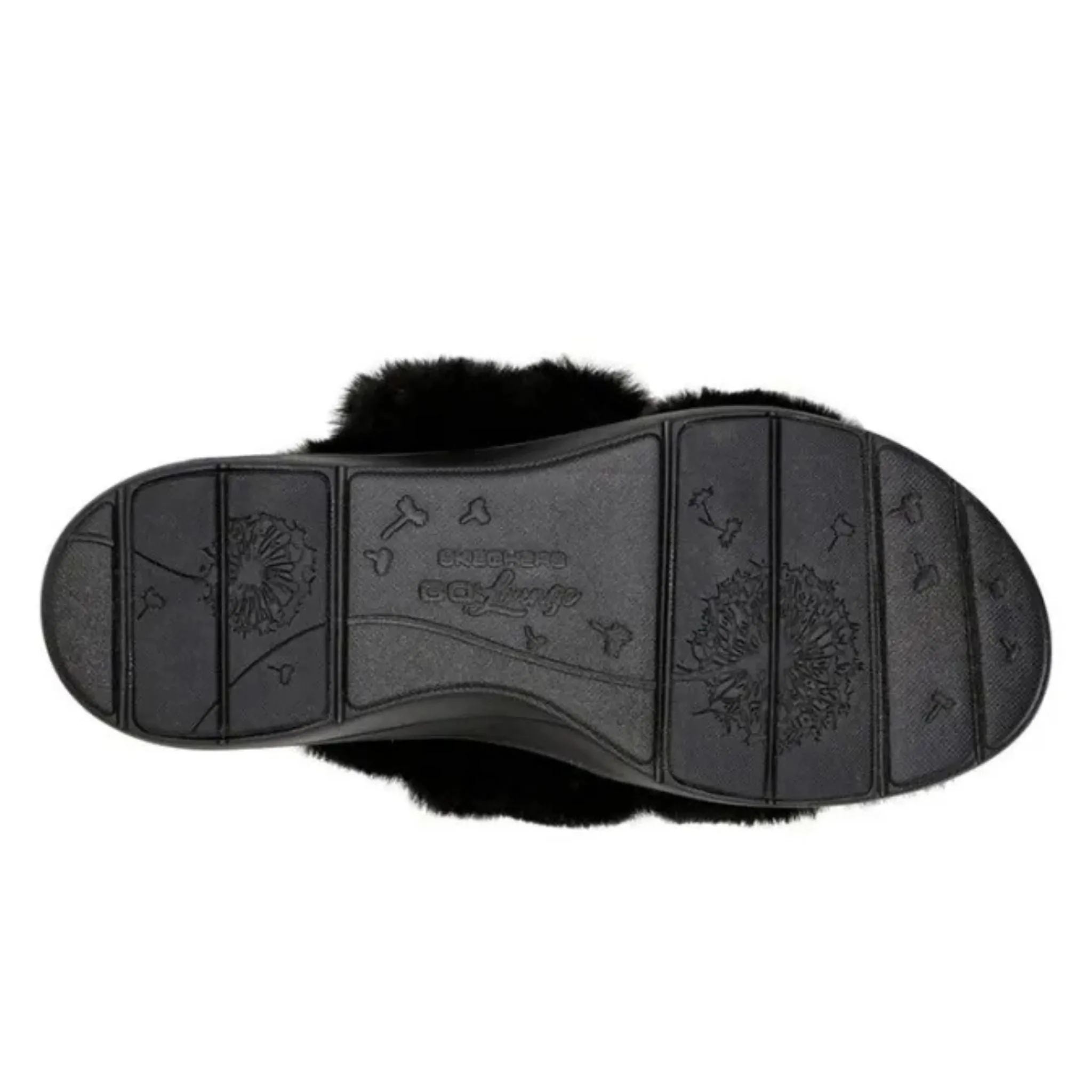 Bare Trap Sandals Skechers Women's 175104 Arch Fit Lounge- First Rate Black Slide Sandals