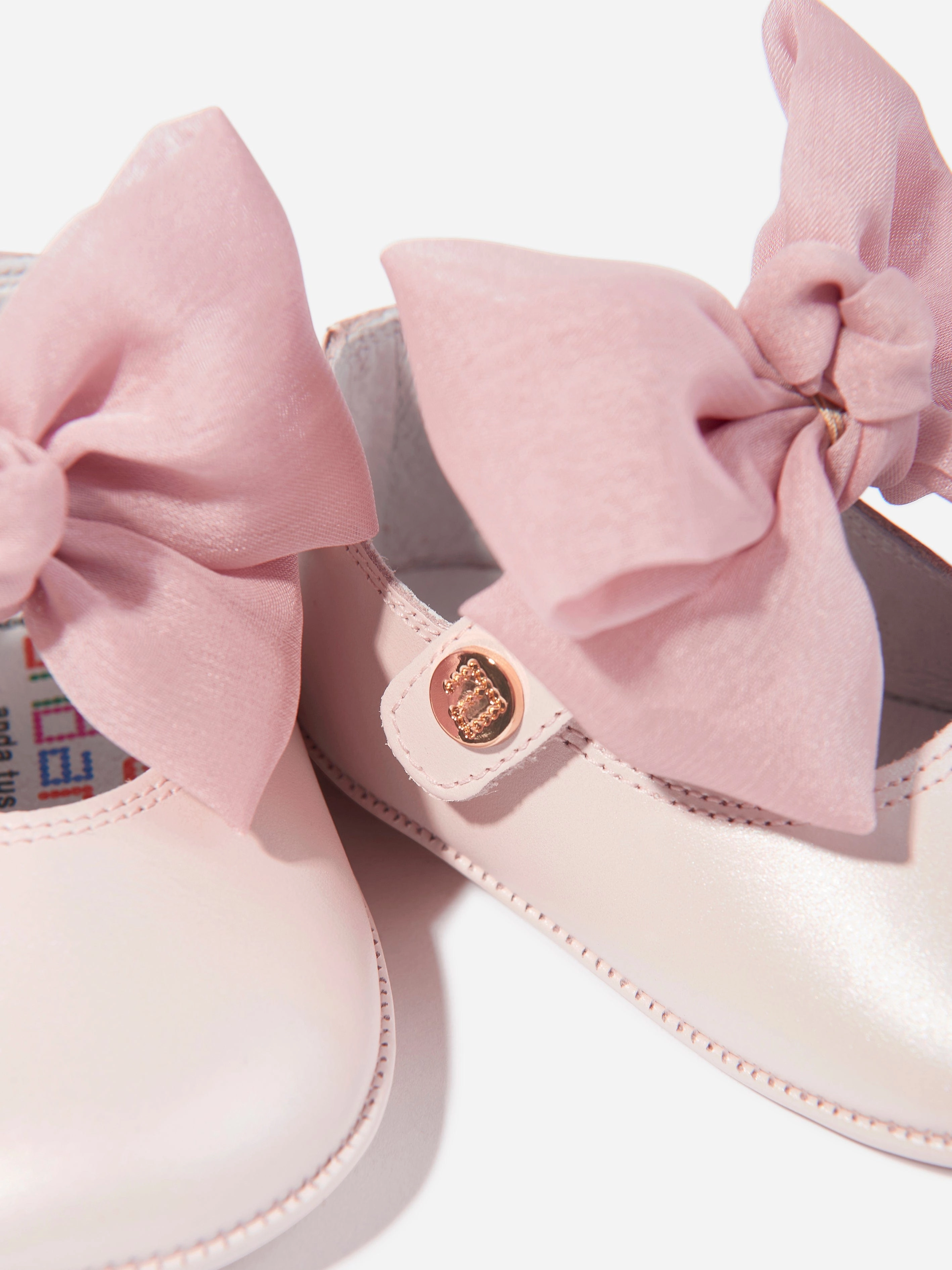 Andanines Baby Girls Leather Bow Shoes in Pink Winter Work Shoes Business Casual