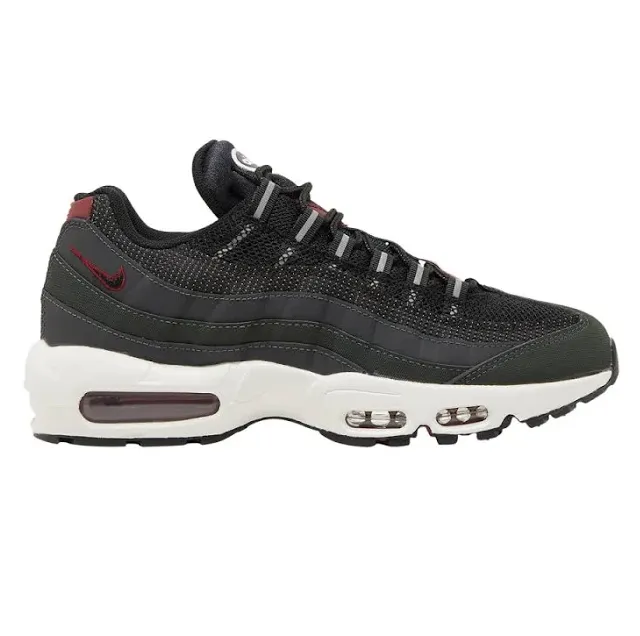 Large Nike Shoes Nike Men's Air Max 95 Shoes - Anthracite / Team Red / Summit White / Black