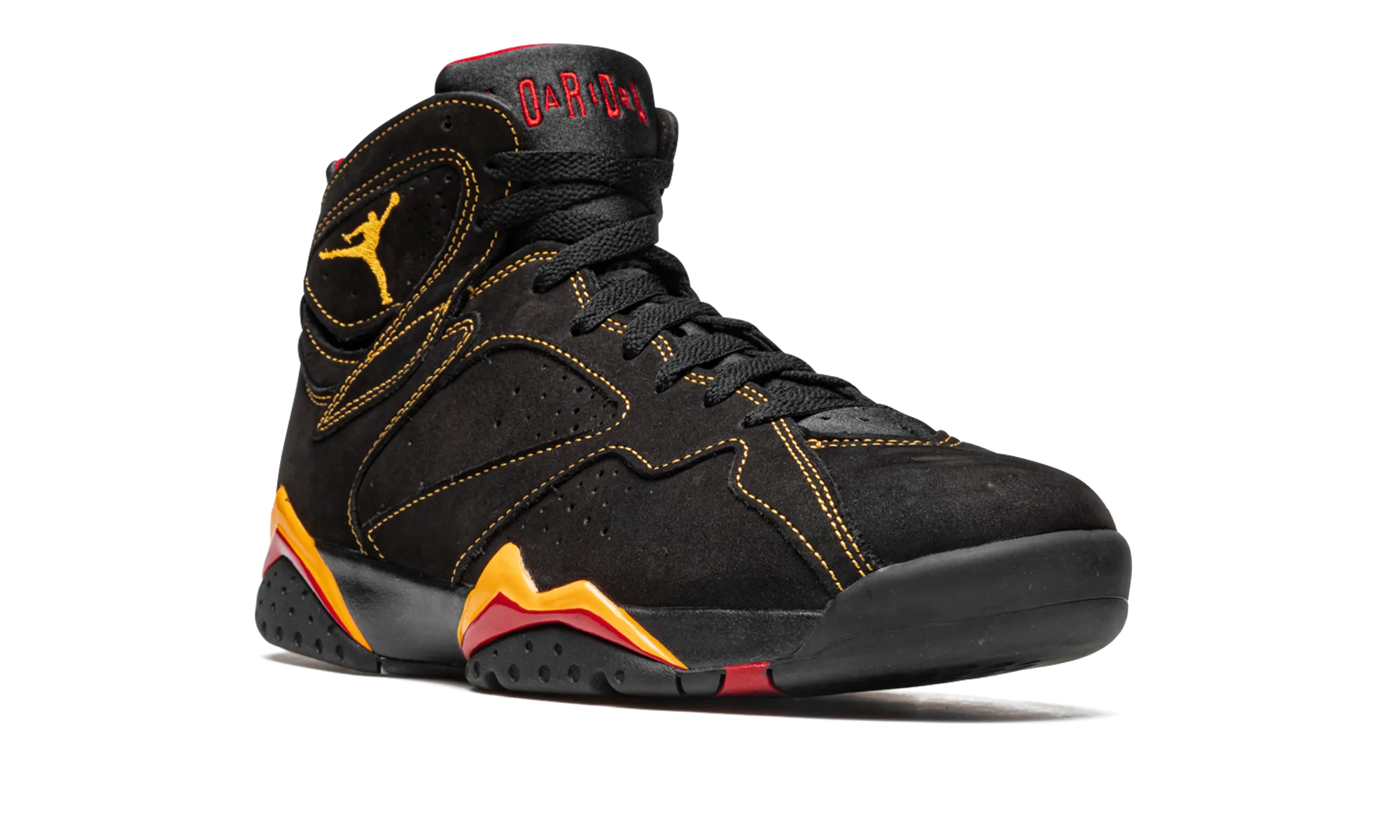 White Leather Sneakers Air Jordan 7 Retro "Citrus 2022"